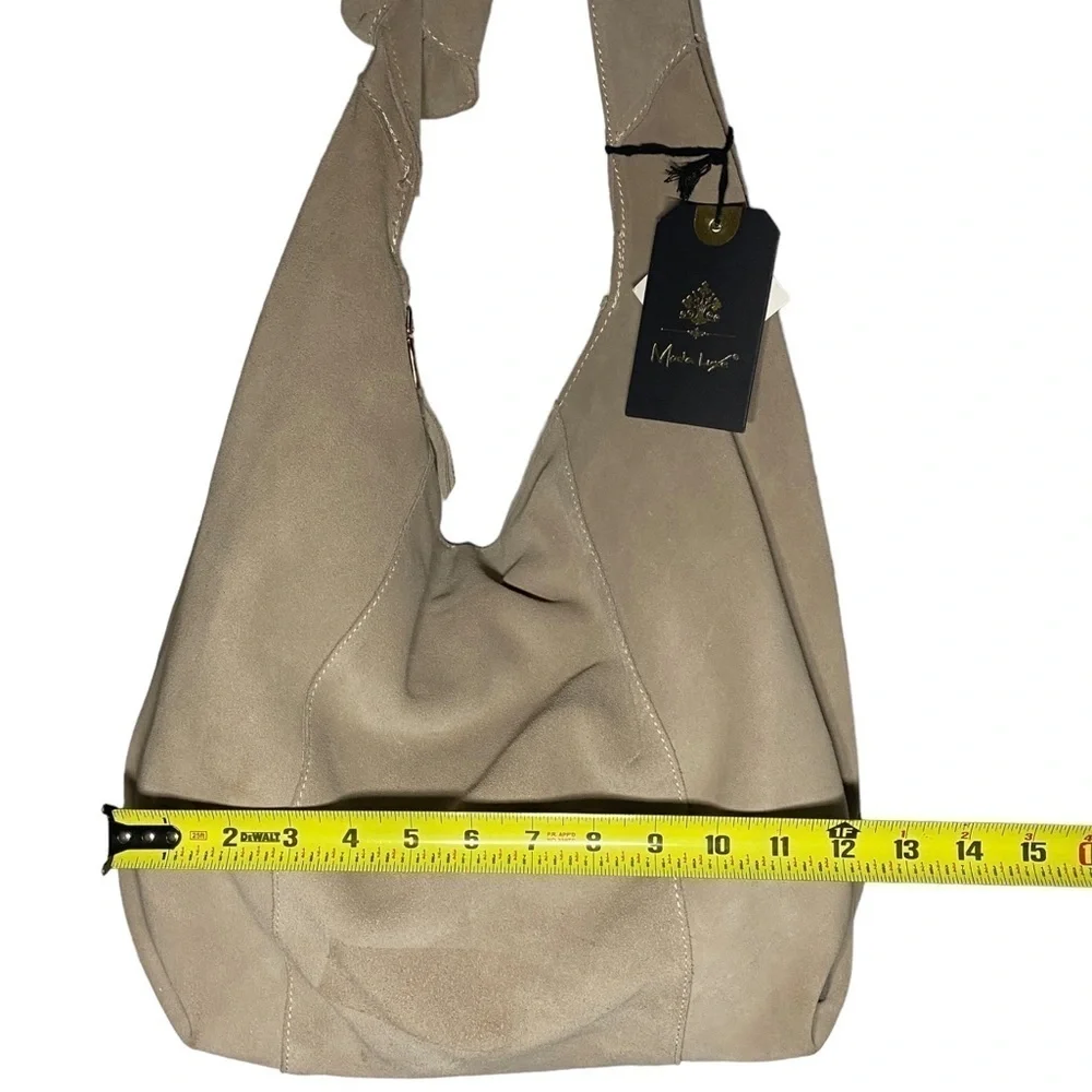 Moda Luxe Suede Hobo Bag